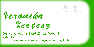 veronika kertesz business card